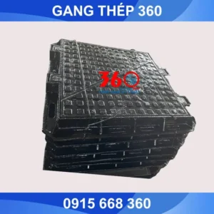 Nắp bể cáp 2 cánh gang cầu