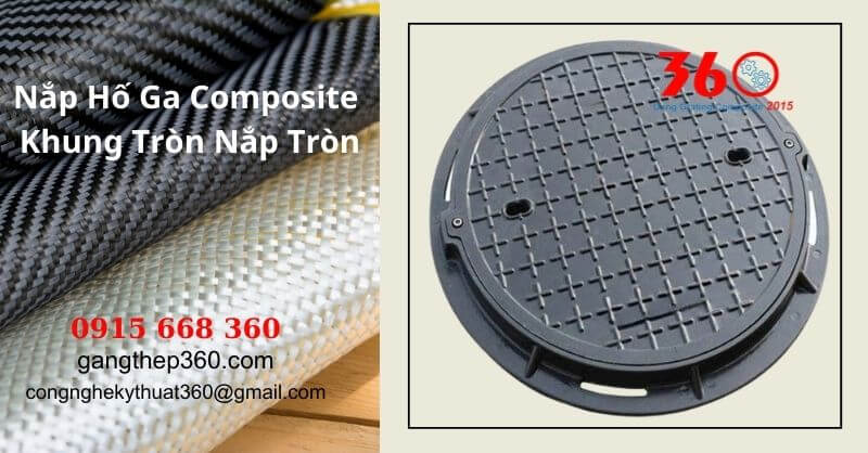 nắp hố ga composite khung tròn nắp tròn