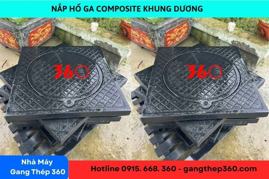 Nắp hố ga composite khung dương