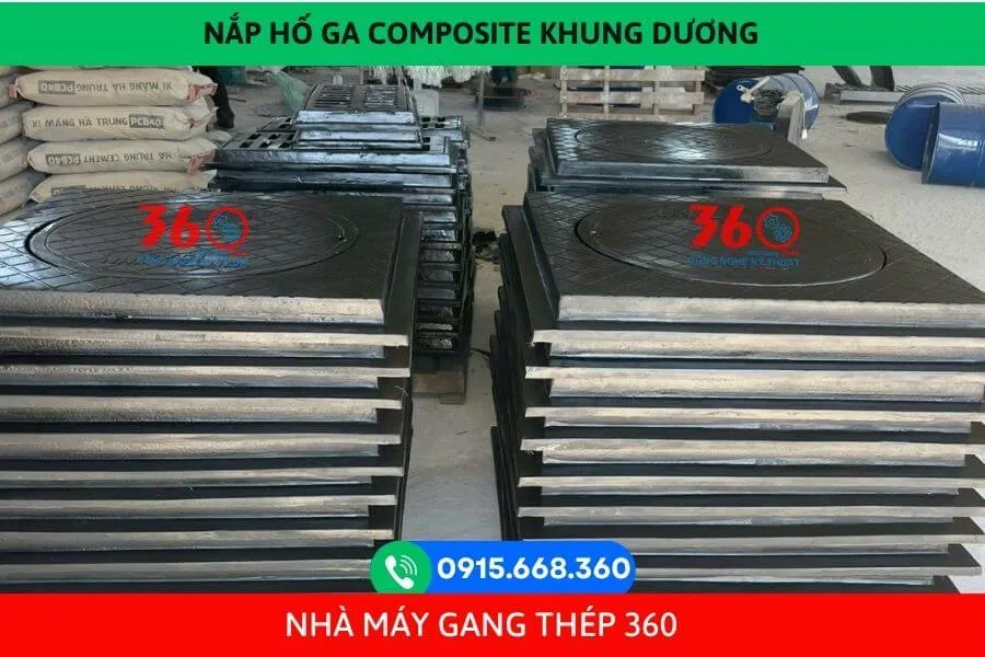 Nắp hố ga composite khung dương