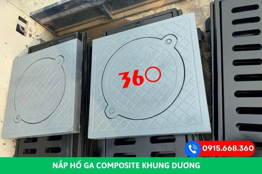 Nắp hố ga composite khung dương