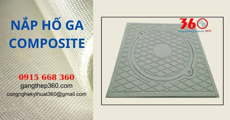 nắp hố ga composite khung dương