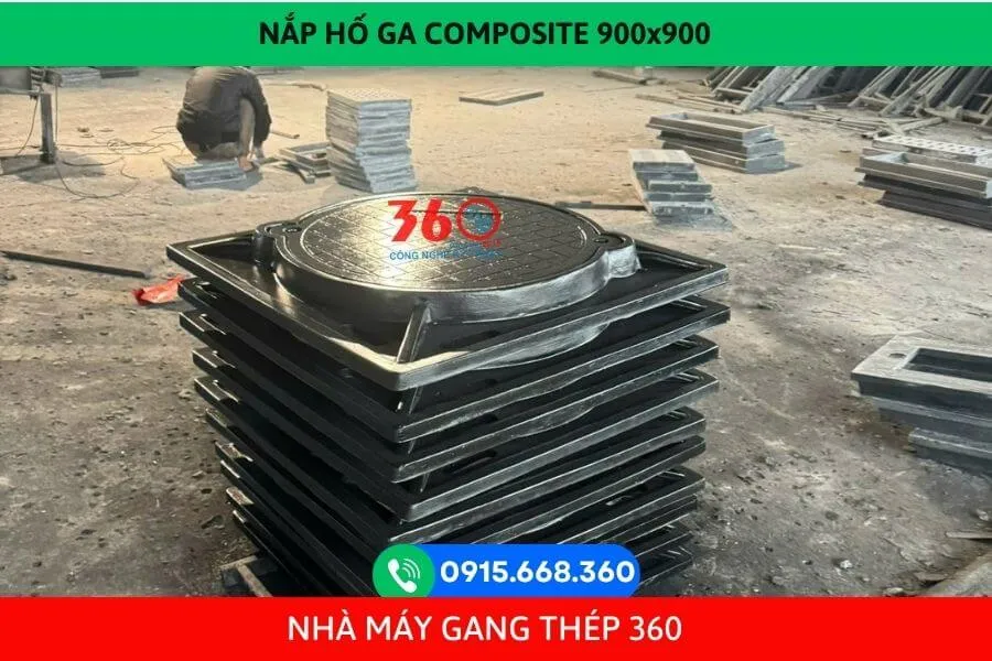 Nắp hố ga composite 900x900