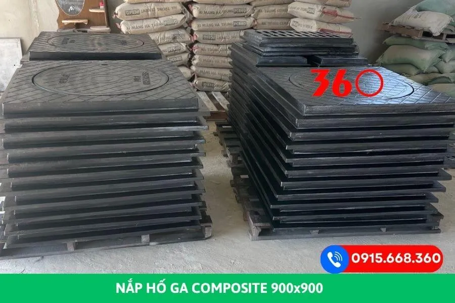 Nắp hố ga composite 900x900