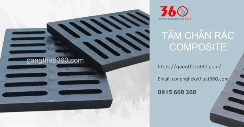 tấm chắn rác composite