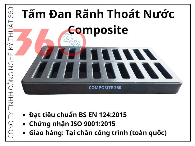 tấm đan rãnh thoát nước composite