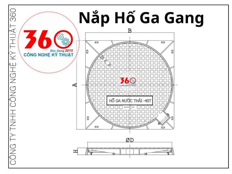 nắp hố ga gang