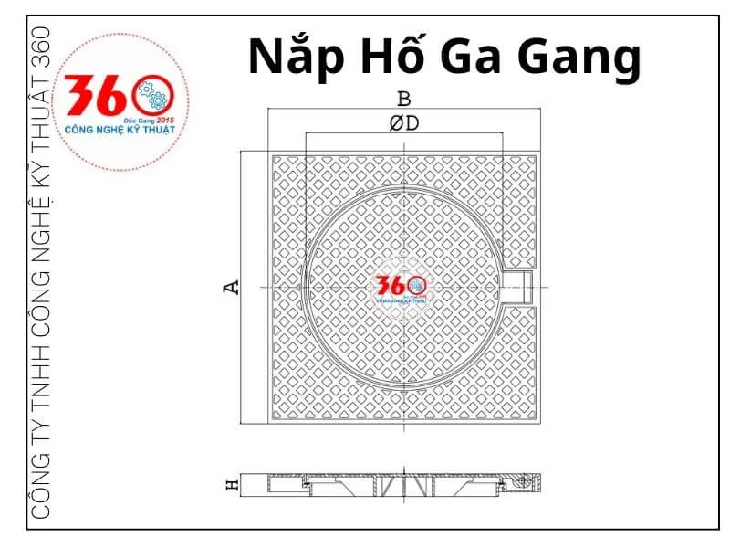 nắp hố ga gang