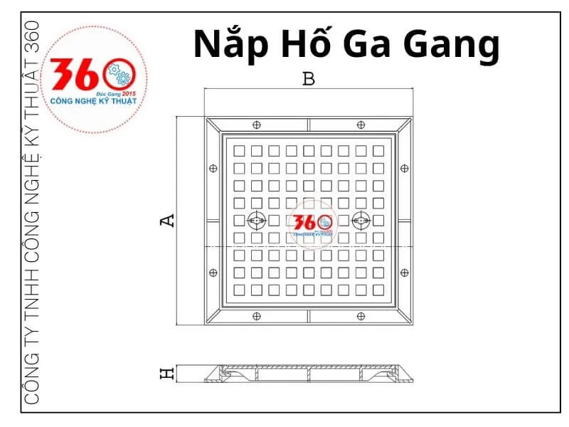 nắp hố ga gang