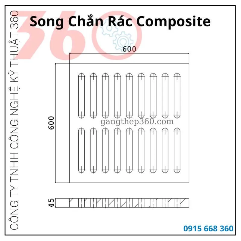 tấm đan nhựa composite
