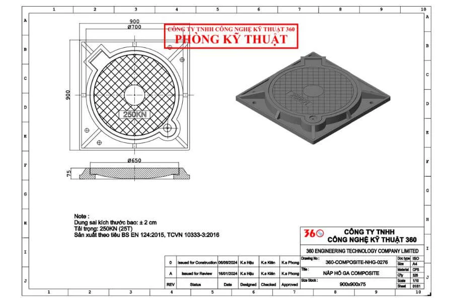 nắp hố ga composite