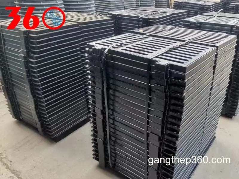 song chắn rác bằng gang