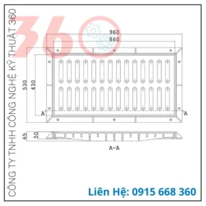 song chắn rác bằng gang