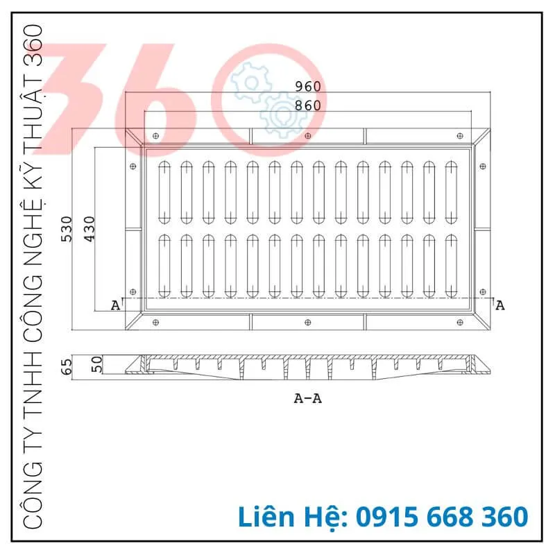 song chắn rác bằng gang