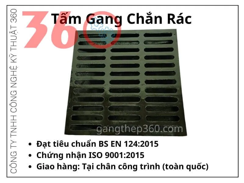 tấm gang chắn rác