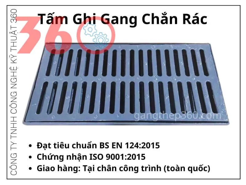 tấm gang chắn rác