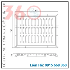 tấm gang thoát nước