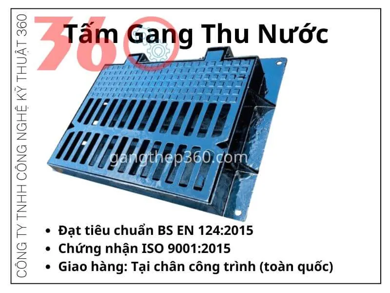 tấm gang thu nước