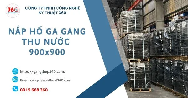 nắp hố ga gang thu nước 900x900