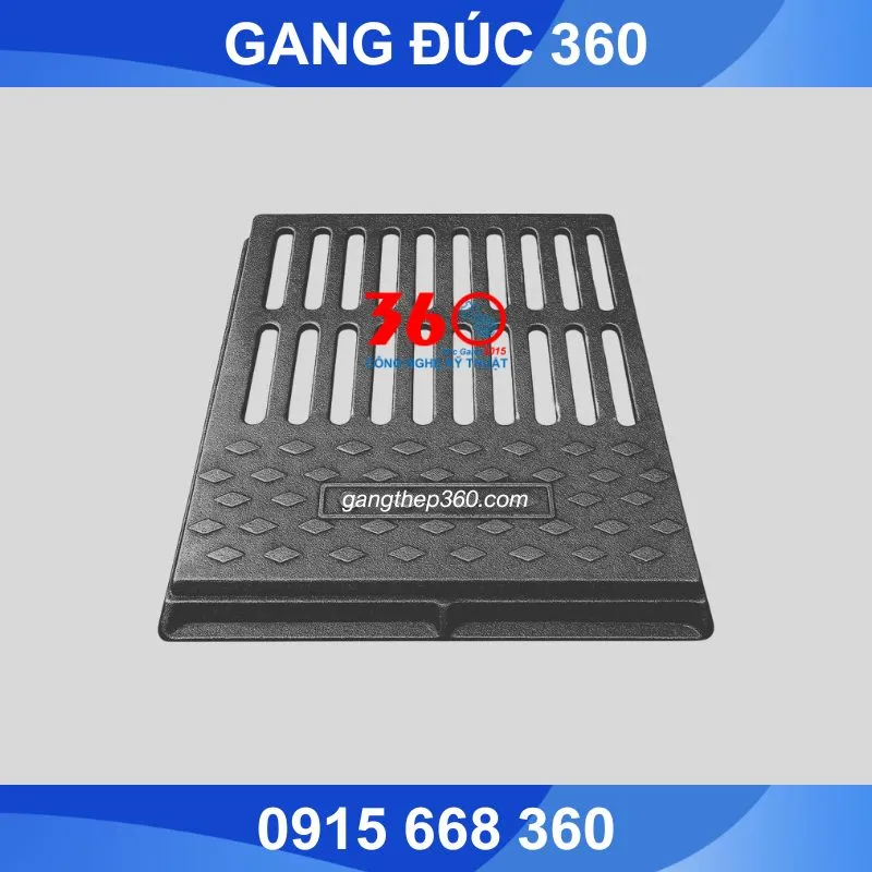 nắp hố ga thu thăm gang 920x750