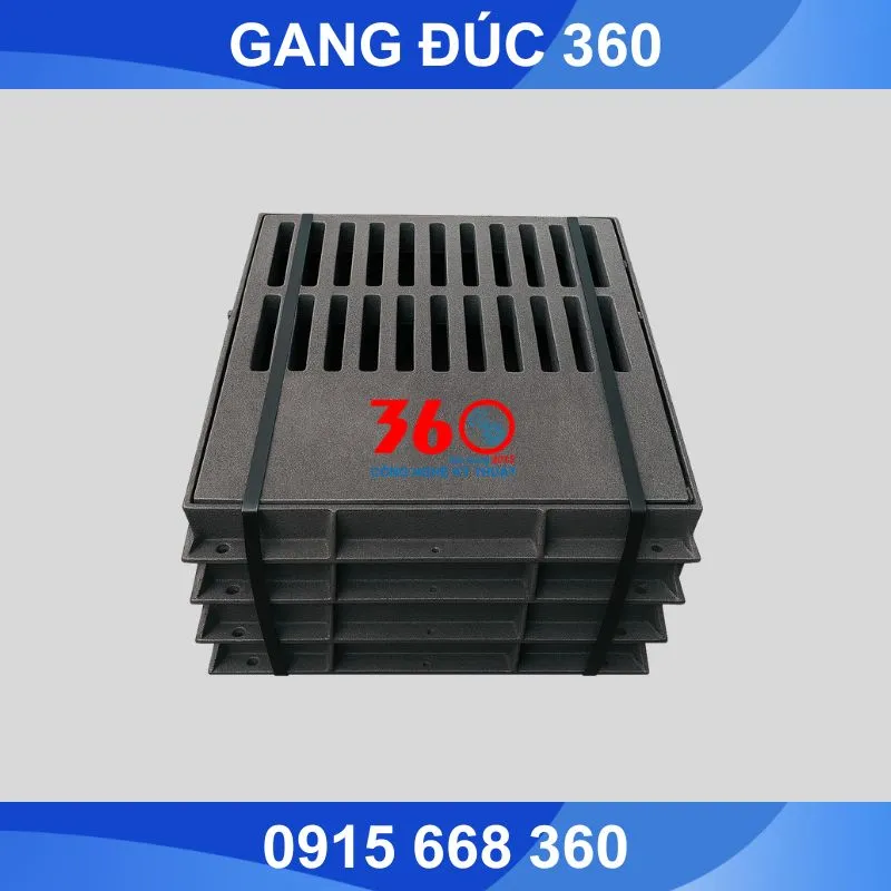nắp hố ga thu thăm gang 920x750