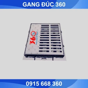 Nắp hố ga thu thăm kết hợp gang cầu