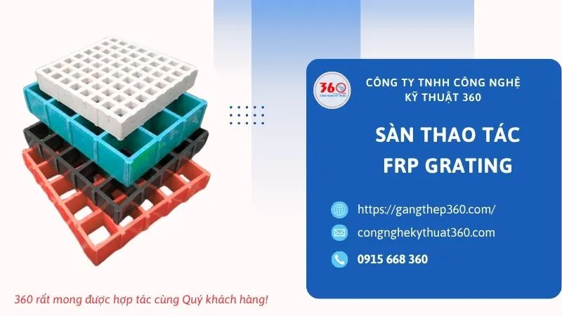 sàn thao tác FRP grating