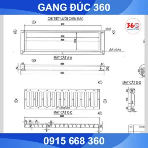 song chắn rác gang 980x280