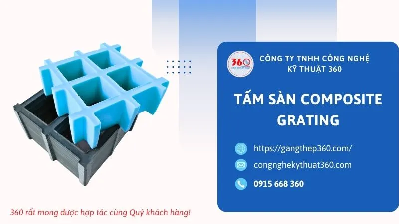 tấm sàn composite grating