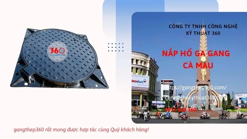 nắp hố ga gang tại Cà Mau