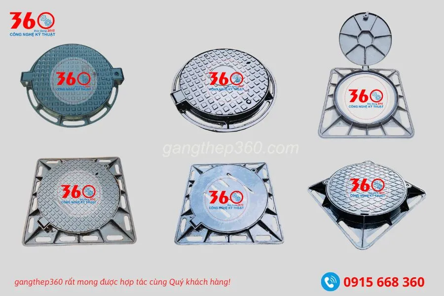 nắp hố ga gang tại Cà Mau