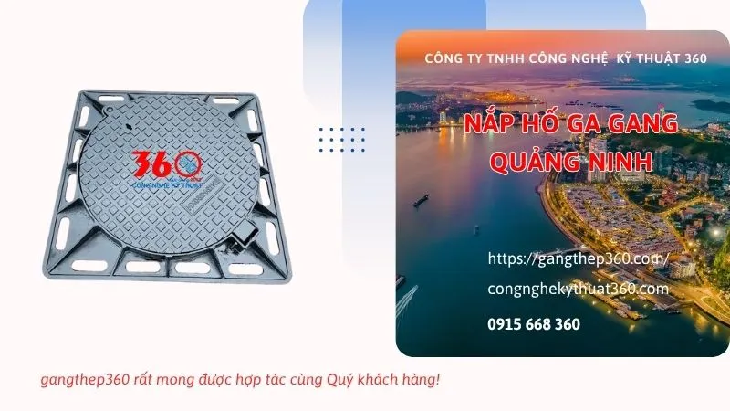 nắp hố ga gang Quảng Ninh