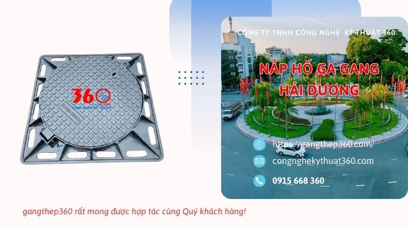 nắp hố ga gang tại Hải Dương