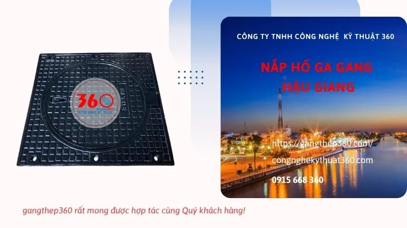 nắp hố ga gang tại Hậu Giang