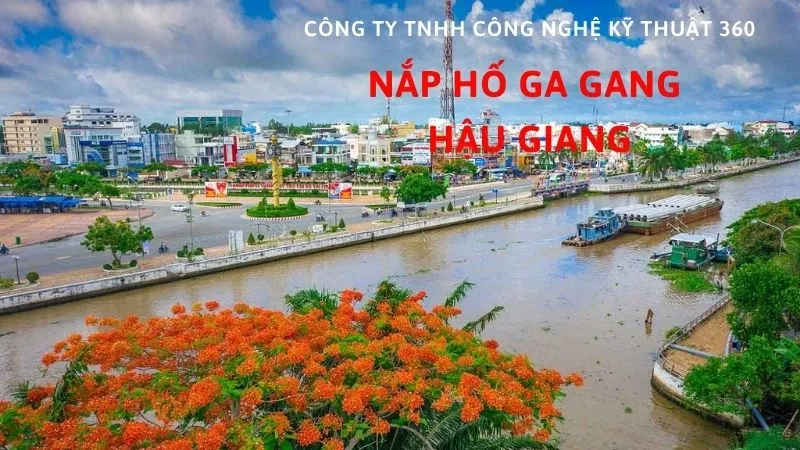 nắp hố ga gang tại Hậu Giang