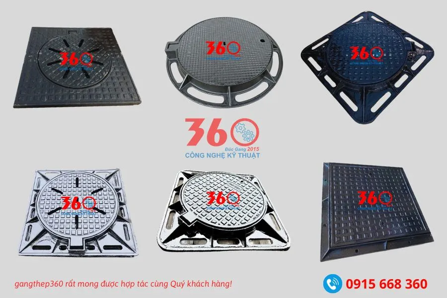 nắp hố ga gang tại Hậu Giang