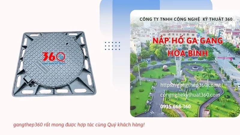 nắp hố ga gang tại Hòa Bình
