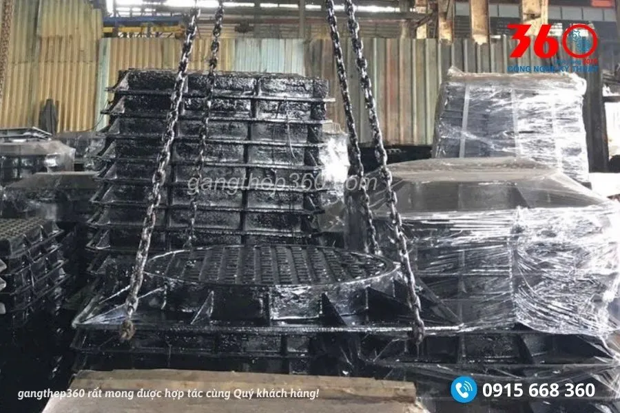 nắp hố ga gang tại Hòa Bình