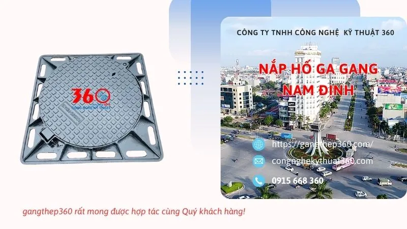 Nắp hố ga gang tại Nam Định