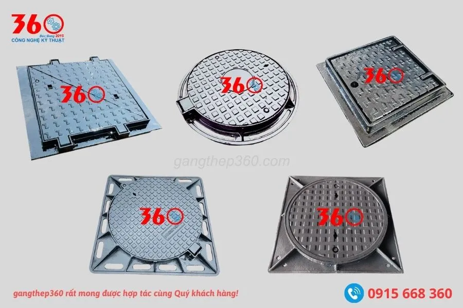 Nắp hố ga gang tại Nam Định