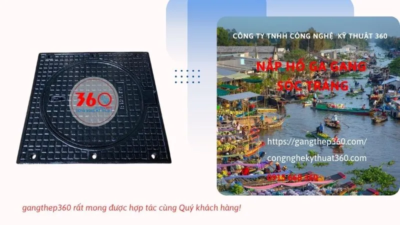 nắp hố ga gang tại Sóc Trăng