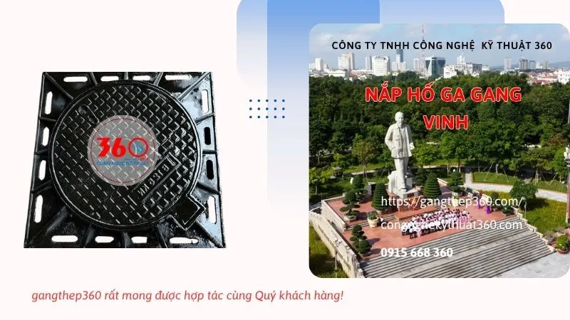 nắp hố ga gang tại Vinh