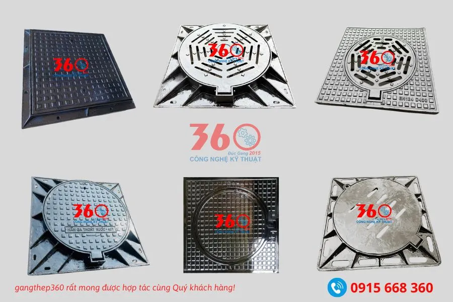 nắp hố ga gang tại Vinh