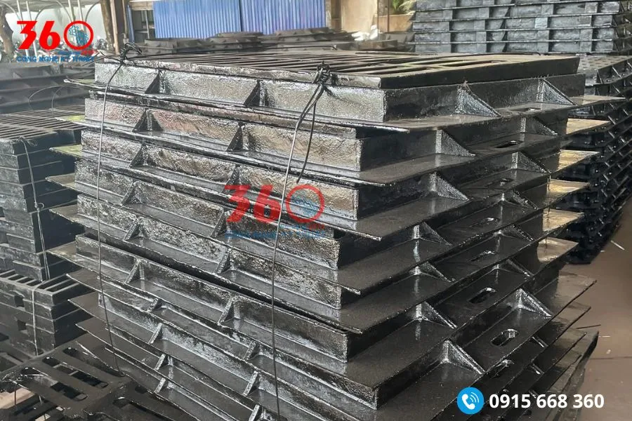 nắp hố ga gang tại Vinh