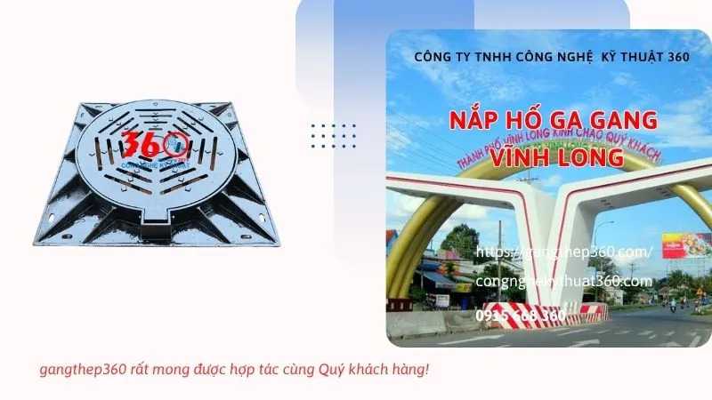 nắp hố ga gang Vĩnh Long