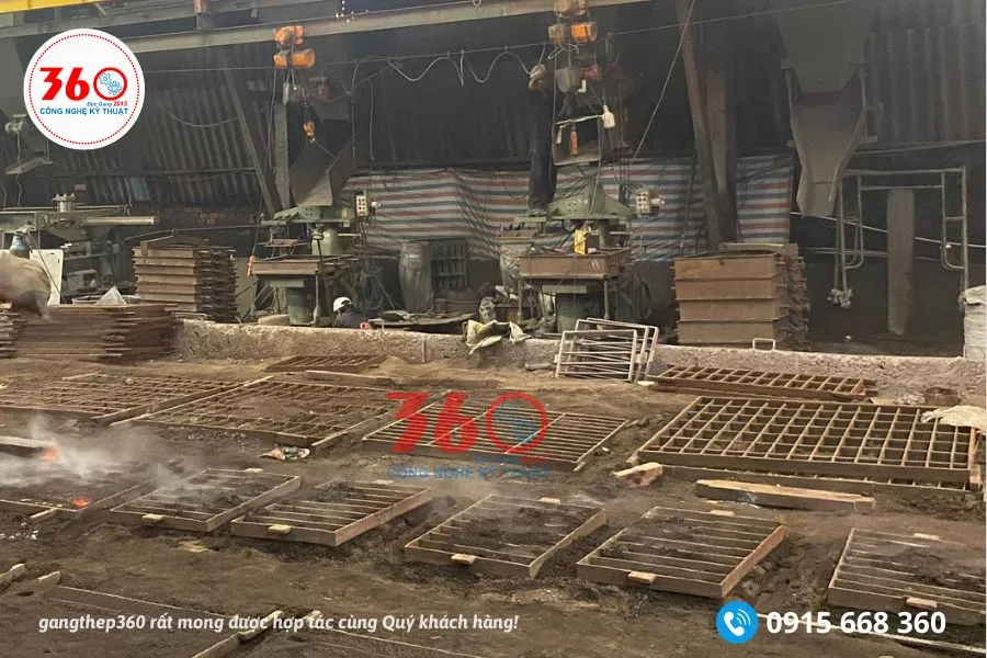 nắp hố ga gang Vĩnh Long