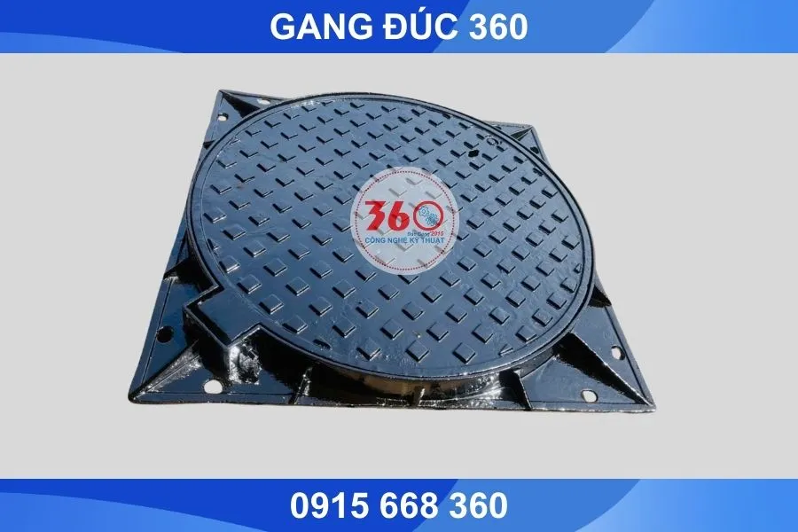 nắp hố ga gang Hội An