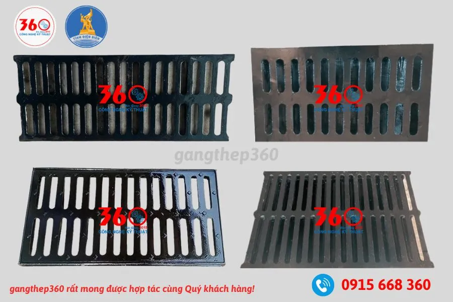 Song chắn rác gang tại Điện Biên