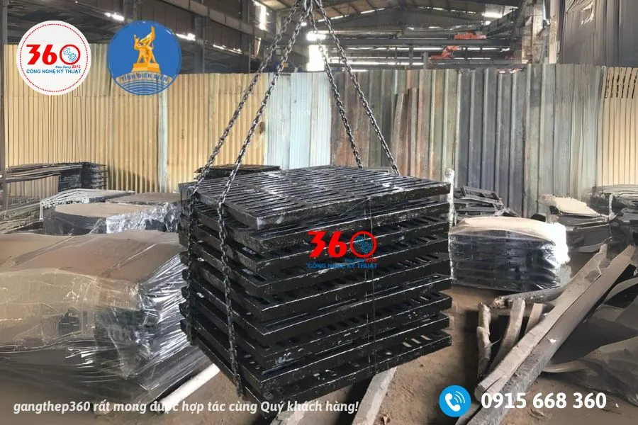 Song chắn rác gang tại Điện Biên