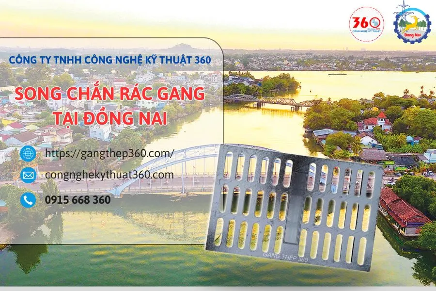 Song chắn rác gang tại Đồng Nai